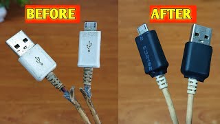 Do not throw away the original cable of the phone but fix it in minutes [upl. by Miharba]