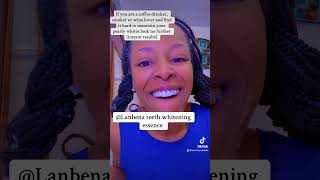 Lanbena teeth whitening Essence Follow me on TikTok chelseychelski [upl. by Atimed430]