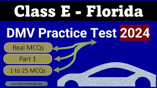 Florida DMV Class E Driver’s Exam  Full Practice Test 2024 Part 1 florida [upl. by Ahtreb418]