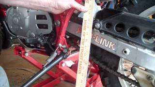 Honda XL500R Drive Chain Adjustment HowTo Video [upl. by Vokay]