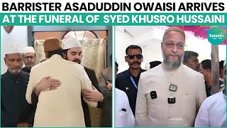 Asaduddin Owaisi visits the residence of Hazrat Dr Syed Shah Khusro Hussaini Sajjada Nasheen KBN [upl. by Tayib]