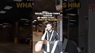 Security Guard Thinks Auditor Needs To Do What He Tells Him ​⁠elytpg auditor audit funny fyp [upl. by Alard905]