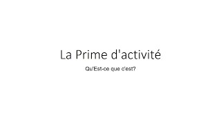 Tout savoir sur la prime d’activité en 2024 [upl. by Diraf]