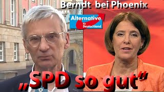 Wie AfDSpitzenkandidat HansChristoph Berndt eine PhoenixWerbesendung für die SPD stört [upl. by Dnilazor]