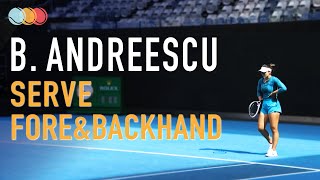 Andreescu  Court Level Practice Slow Motion [upl. by Pierro]