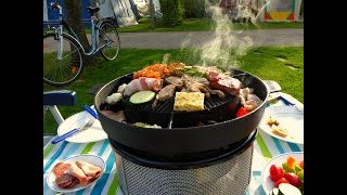 MooVita Grillplatte test mit Cobb Grill [upl. by Nwavahs508]