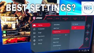 MSI OPTIX MAG241C monitor settings [upl. by Donelu]