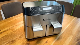 MasterPRO PowerDUO Airfryer mit 2 Kammern ausprobiert [upl. by Ozzy]