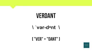 How To Pronounce Verdant  Meaning  Pronunciation [upl. by Lairret]