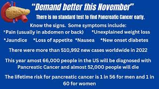 Pancreatic Cancer Awareness Month [upl. by Isadore]