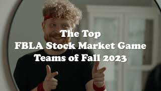 Fall 2023 FBLA Stock Market Game Winners [upl. by Aryt823]