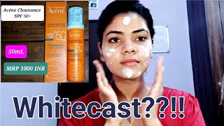 ACNE SUNSCREEN  Avéne Cleanance Sunscreen SPF 50  Review  Application [upl. by Airotel940]