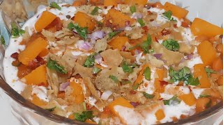 Special dahi chana chaat 🌙 Ramzan Special Recipe by cook and bake with farheen [upl. by Nortna]