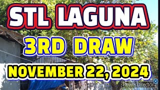 STL LAGUNA RESULT TODAY 3RD DRAW NOVEMBER 22 2024 8PM  FRIDAY [upl. by Mcclenaghan406]