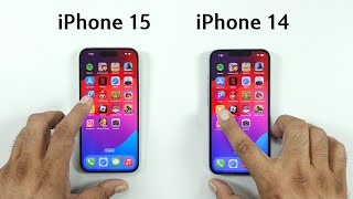 iPhone 15 vs iPhone 14  SPEED TEST [upl. by Neom]