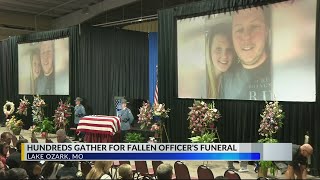 Mourners fill Lodge of Four Seasons to honor fallen Osage Beach officer [upl. by Neik]