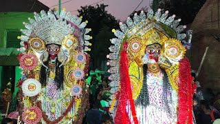 maluti gramer rajar bari kali🌸Haber Kali🪷bamdebpur Kali mayer🌼bhisharjan procession 11024 [upl. by Trant]