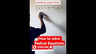 Stepbystep guide on how to solve Radical Equations viralmathshorts [upl. by Faline603]