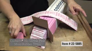 Castaldo® No Shrink Pink Mold Rubber Strips [upl. by Walston]