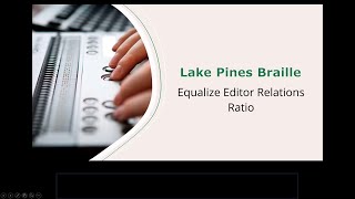 Equalize Editor  Relations  Ratio [upl. by Lallage]