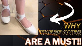 Review of Womens Comfortable Fashion Elastic Ankle Straps Flats Shoes [upl. by Ahseenat]