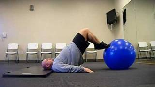 Stability Ball Hip Extension and Leg Curl [upl. by Auqined]