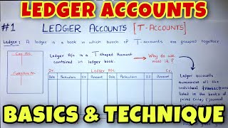 LEDGER Posting with a Simple TECHNIQUE  Class 11  BCOM  CA Foundation [upl. by Francine]