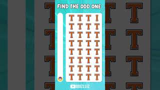 Can You Spot the Odd Letter Eye Test Challenge 28 emojichallengequiz quiz spottheoddoneout [upl. by Hank258]