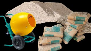 Cement Sand And Aggregate Quantity One Of Best way How To mix Concrete [upl. by Shermie917]