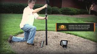 Baytown Solar Lamp Post with EZ Anchor installation movie with voice over [upl. by Lenahs955]