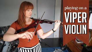 I played the COOLEST violin ever  fretted 5string Viper violin [upl. by Manuela]