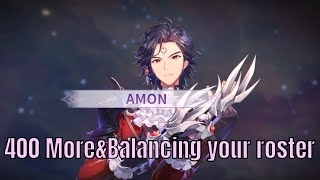 Knights Chronicle 400 more crystal on Amon and How to balance your roster [upl. by Todhunter]