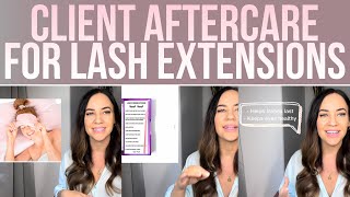 Client Aftercare For Lash Extensions  10 Tips [upl. by Tedmann]