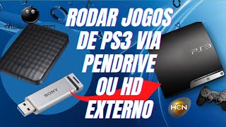 COMO RODAR JOGOS NO SEU PS3 DIRETO PELO PEN DRIVE OU HD EXTERNO FÁCIL [upl. by Iren]