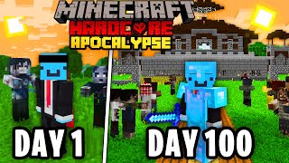 I Survived 100 Days in a ZOMBIE APOCALYPSE in Minecraft Hardcore [upl. by Moskow]