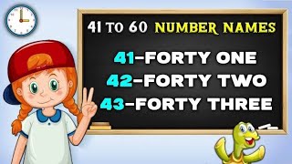 Counting 41 to 60  Number songs  Number rhymes for children  Part3 [upl. by Agnimod]