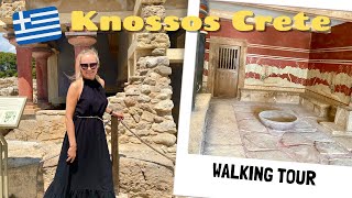 Knossos Palace Crete Greece Cinematic Walking Tour [upl. by Lettie874]