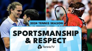 Sportsmanship amp Respect Tennis Moments in 2024 [upl. by Rowan]