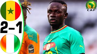 Senegal vs Ivory Coast 21  All Goals and Highlights  2024 🔥 MANE [upl. by Hadeehuat]