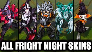 All 12 Fright Night Skins Spotlight 2024 League of Legends [upl. by Anhaj]