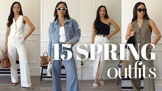 MINIMAL AND CHIC SPRING SUMMER OUTFITS  15 SIMPLE OUTFITS TO RECREATE [upl. by Ernst]