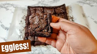 Almond brownies  Eggless Gluten free Fudgy Brownies  brownie recipe without eggs sugar flour [upl. by Neomah]