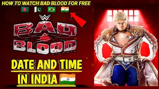 WWE Bad Blood 2024 Date And Time In India How To watch bad blood for free [upl. by Zelma235]