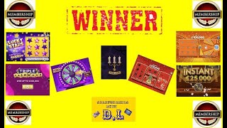 WHO WON THE SCRATCH OFF CARD TODAYS MEMBER WINS NATIONAL LOTTERY SCRATCHCARDS D AND L [upl. by Yelir]