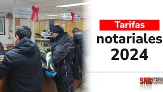 SNRConecta  Tarifas notariales 2024 [upl. by Nai]