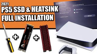 PS5 SSD amp Heatsink Installation amp Walkthrough [upl. by Jany]