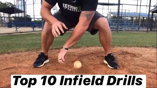 Top 10 Infield Drills for Baseball Players of ALL Ages amp Skill Level Super Easy amp Effective [upl. by Alian]