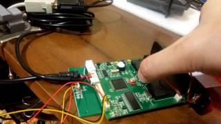 Card reader test RS232  RFID Mifare [upl. by Aleicarg]