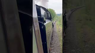 Churnet Valley Railway 75014 non stop though Cheddleton steamlocomotive steamtrain [upl. by Nosle]