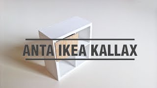 DIY Miniature IKEA Kallax insert with door [upl. by Mel]